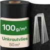 Praknu Unkrautvlies 100g/m2 Extra Stark - 50m2 - Produktbild-Vorschau 1