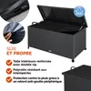 CASARIA® Coffre de jardin XXL Noir - Malle de rangement en Voir les images du produit 3