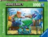 A Minecraft-themed Ravensburger puzzle box featuring an underwater scene with characters and sea creatures. Náhled obrázku produktu
