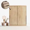 Kleiderschrank Eiche Craft mit Schubladen Schiebetüren 180 Produktbild-Vorschau 2