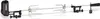 A product shot of a rotisserie spit for a grill, set against a white background. Produktbild-Vorschau