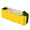 A yellow rechargeable battery pack with a label and green protective tabs. Produktbild-Vorschau