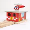 Bigjigs Holz Eisenbahnset Feuerwehrstation mit Produktbild-Vorschau 8