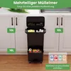 COSTWAY 36 L, pattumiera a 2 scomparti con scomparto Anteprima dell’immagine prodotto 4