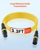 VEVOR Cavo XLR 1 m, confezione da 10, cavo microfonico DMX Anteprima dell’immagine prodotto 5