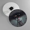 Wanduhr - Rund - Glasuhr - Quinoa Frau Gesicht - 30x30cm - Produktbild-Vorschau 2