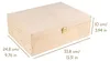 Creative Deco A4 Houten Onbeschilderde opbergdoos, 33.8 x Productafbeelding-voorbeeld 2
