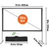 VEVOR Schermo per proiettore con supporto 120 pollici HD 4K Anteprima dell’immagine prodotto 8