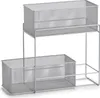 A two-tiered mesh storage rack with two baskets. Produktbild-Vorschau