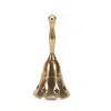 Messing Weihnachtsmann Glocke mit Sternen - Gold 13 cm | Produktbild-Vorschau 4