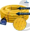 tecuro Drainagerohr 3 Meter - DN50, flexibel, gewellt und Produktbild-Vorschau 2
