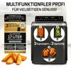 GOURMETmaxx Heißluft-Fritteuse 3000W LB8 schwarz/Edelstahl Produktbild-Vorschau 3