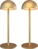 Ledvion 2x Wiederaufladbare LED Tischleuchte Messing Gold Produktbild-Vorschau 1