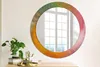 Ø70cm Spiegel - Glasrahmen mit Aufdruck - Wandspiegel Produktbild-Vorschau 3