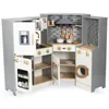 A wooden corner kitchen playset for children, complete with accessories. Produktbild-Vorschau