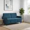 vidaXL Sofa mit Stauraum Blau 152 x 78 x 87 cm Polyester Produktbild-Vorschau 2