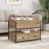 vidaXL Couchtisch Artisan-Eiche 70 x 50 x 54,5 cm Produktbild-Vorschau 4