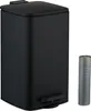 Relaxdays, secchio per cosmetici, 8 L, chiusura automatica, Anteprima dell’immagine prodotto 1