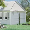Gartenbogen aus schwarzem Metall - Halbpergola Produktbild-Vorschau 1