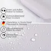 Tischdecke Textil-Optik UNI Grau Oval 200x140cm mit Produktbild-Vorschau 5