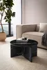 WOHNLING Stolik kawowy 60x60x33 cm Czarny Stolik do salonu Podgląd zdjęcia produktu 2