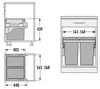 Collecteur de déchets Hailo 3610621 CS Slide Euro-Cargo-S Voir les images du produit 10