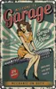 vianmo Blechschild 30x20 cm Pinup welcome Garage 24 service Produktbild-Vorschau 1