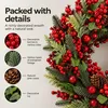 Wieniec świąteczny Norah firmy Mica Decorations, ozdobiony Podgląd zdjęcia produktu 4