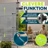 tillvex® Klemmmarkise Senkrechtmarkise 120x310cm Grau mit Produktbild-Vorschau 5