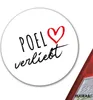 Huuraa Aufkleber Poel verliebt 10cm rund Sticker Produktbild-Vorschau 2
