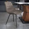 HOME DELUXE - Polsterstuhl IKALO 6er Set - Farbe: Grau / Produktbild-Vorschau 2