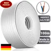 100m plastikowy przewód wężowy H05VV-F 2x0,75 biały Podgląd zdjęcia produktu 2