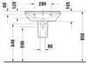 Duravit Waschtisch D-Neo 60x44 cm Weiß mit Hahnloch und Produktbild-Vorschau 3