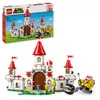 A LEGO Super Mario set is shown, with the box in the upper portion and the assembled toy in the lower portion. Voir les images du produit