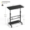 Dripex Bureau réglable en hauteur 80x40cm, table Voir les images du produit 8