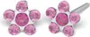 Studex Silver Light Rose Fuchsia Blumen Ohrringe, 5mm Produktbild-Vorschau 1