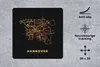 MuchoWow® Mauspad Mousepad Karte - Hannover - Gold - Produktbild-Vorschau 3