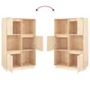 Highboard 74x35x117 cm Massivholz Kiefer Produktbild-Vorschau 8