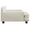vidaXL Letto per cani crema 90x53x30 cm in velluto Anteprima dell’immagine prodotto 4