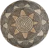Jutový koberec, kulatý, Ø 120 cm, geometrický vzor Náhled obrázku produktu 1