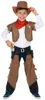 Western Cowboy-Kostüm für Jungen braun-weiss M 7-9 Jahre Produktbild-Vorschau 1