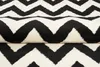Tapis Salon Chambre à coucher Modernes Design Blanc Noir Voir les images du produit 4