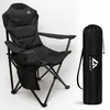 LINUMA® Luxus Faltstuhl SCHWARZ Campingstuhl Anglerstuhl Produktbild-Vorschau 1