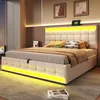 Čalouněná postel Flieks 180x200cm s 2 USB, postel s Náhled obrázku produktu 2