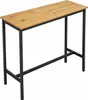 BEGRYF Barový stôl z kovu, čierny, dubový, 100 x 40 x 90 Náhľad obrázku produktu 1