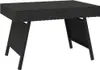 vidaXL Table d'appoint pliante noire 60x40x38 cm Poly rotin Voir les images du produit 1