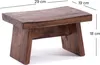 A wooden stool with dimensions indicated by measurement lines and text. Náhľad obrázku produktu