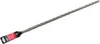 A long drill bit with a red and black tag attached to one end, isolated on a white background. Náhled obrázku produktu