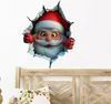 INF Set di 2 Adesivi Decorativi Natalizi in PVC Babbo Anteprima dell’immagine prodotto 3
