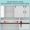 HOMAVO HG1-L Buffet - 4 tiroirs, 2 portes coulissantes, 2 Voir les images du produit 5